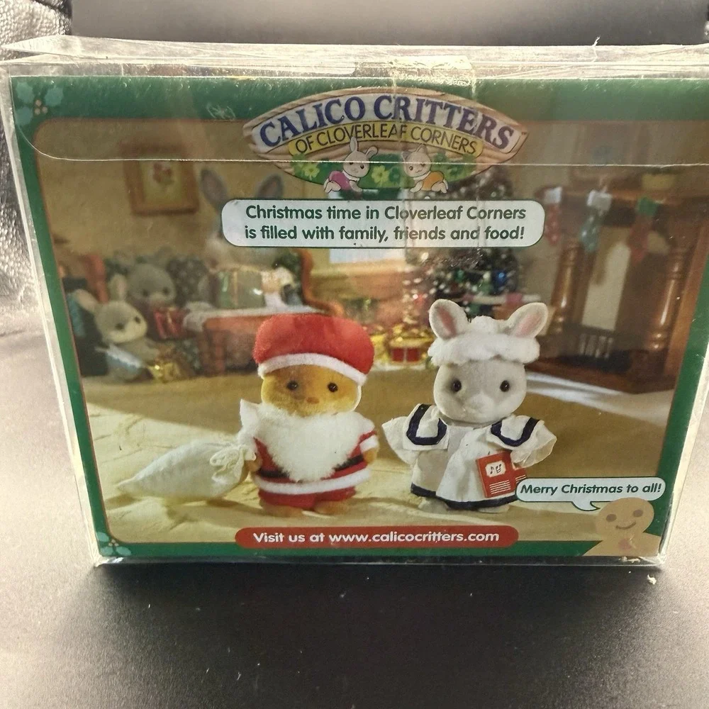 VTG Calico Critters Christmas Santa Rabbit Caroler Holiday Set CC9347 NIB✅Desc